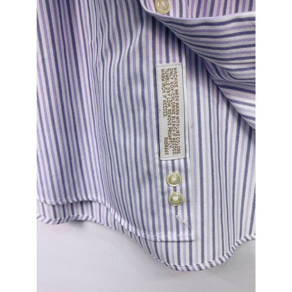 Nordstrom Trim Fit Wrinkle Free Striped Button Down Shirt Men’s Size 16 (34-35) - Picture 3 of 7